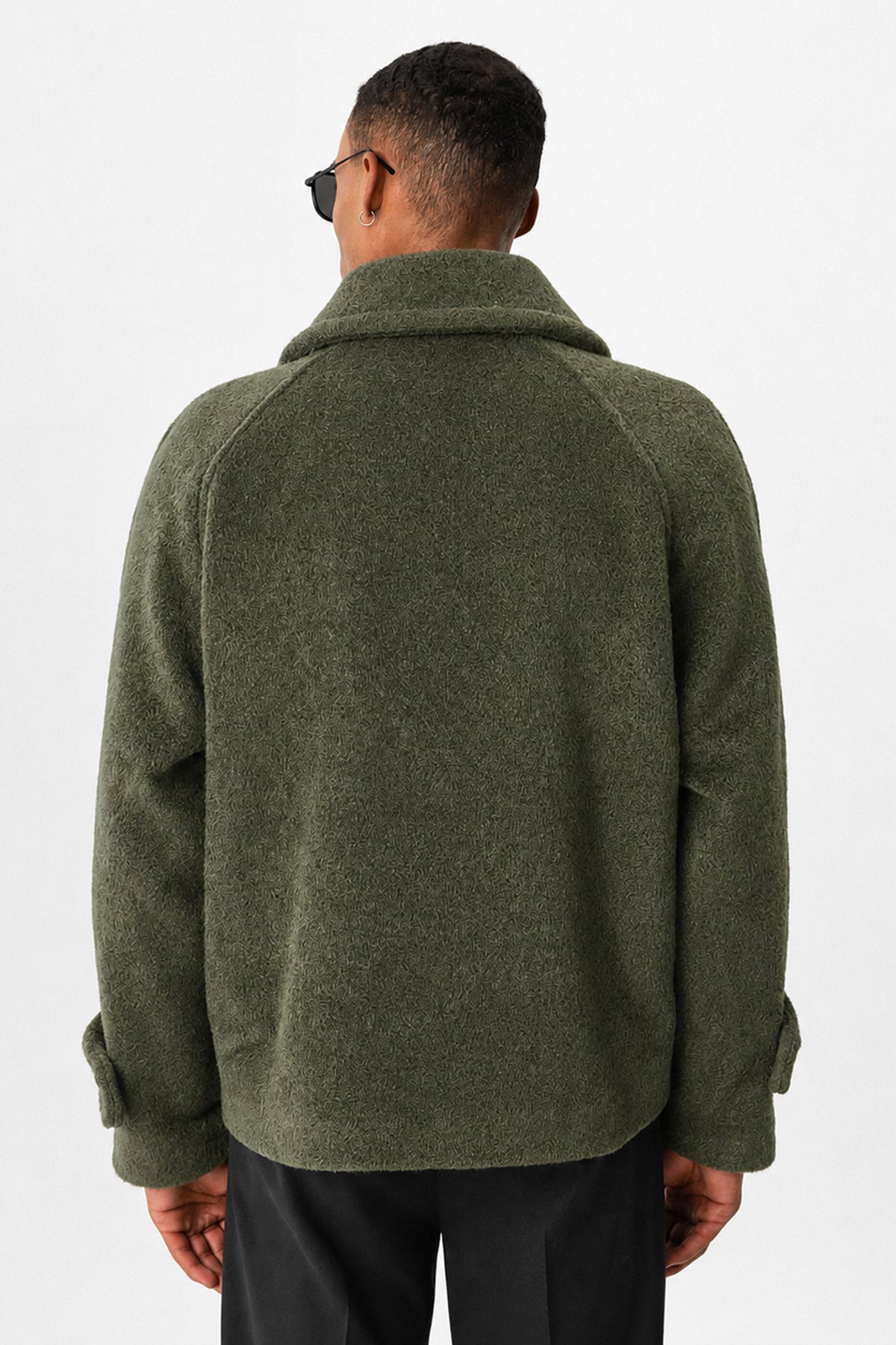 Kruvaze Crop Fit Erkek Mont