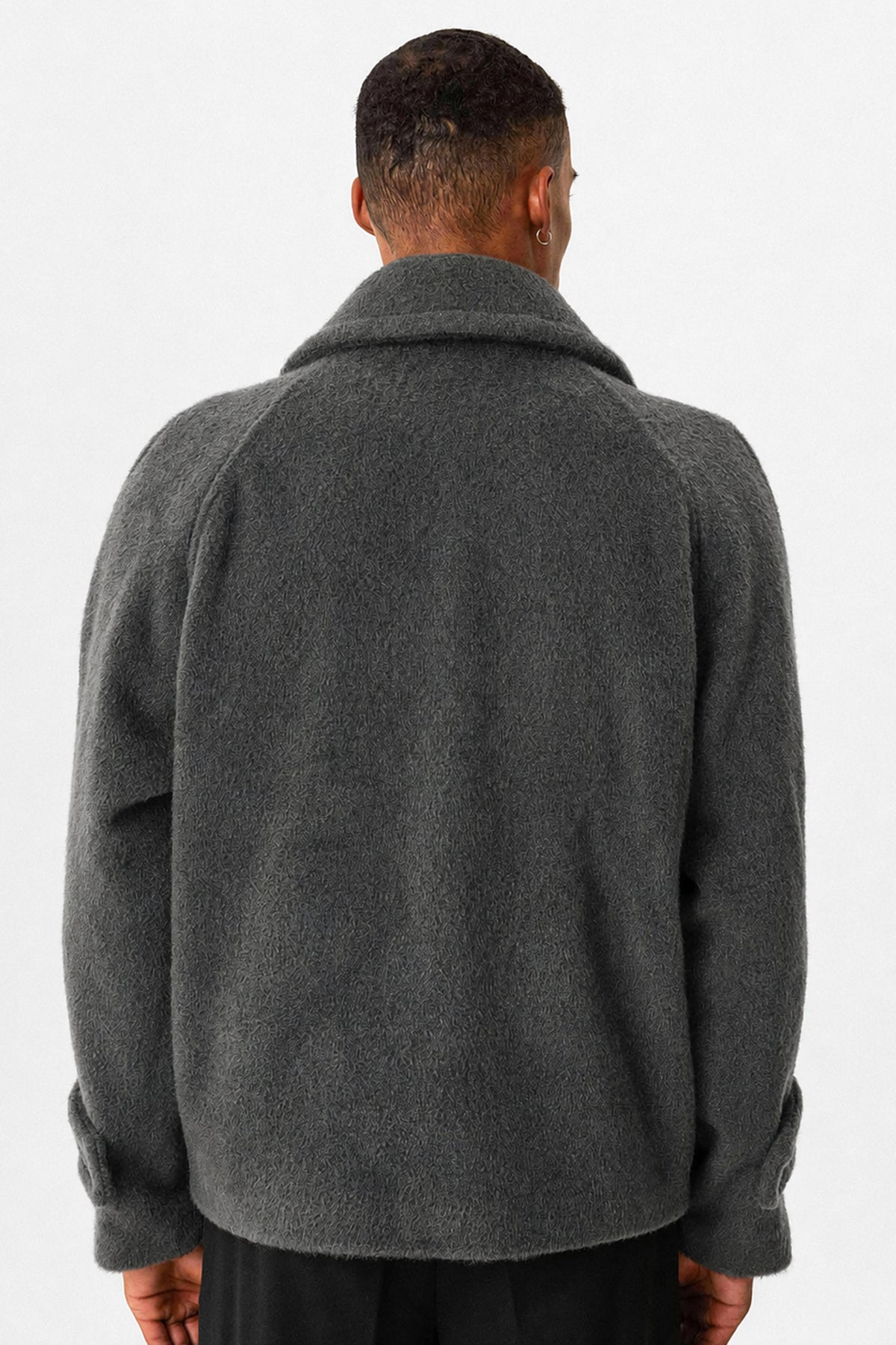 Kruvaze Crop Fit Erkek Mont