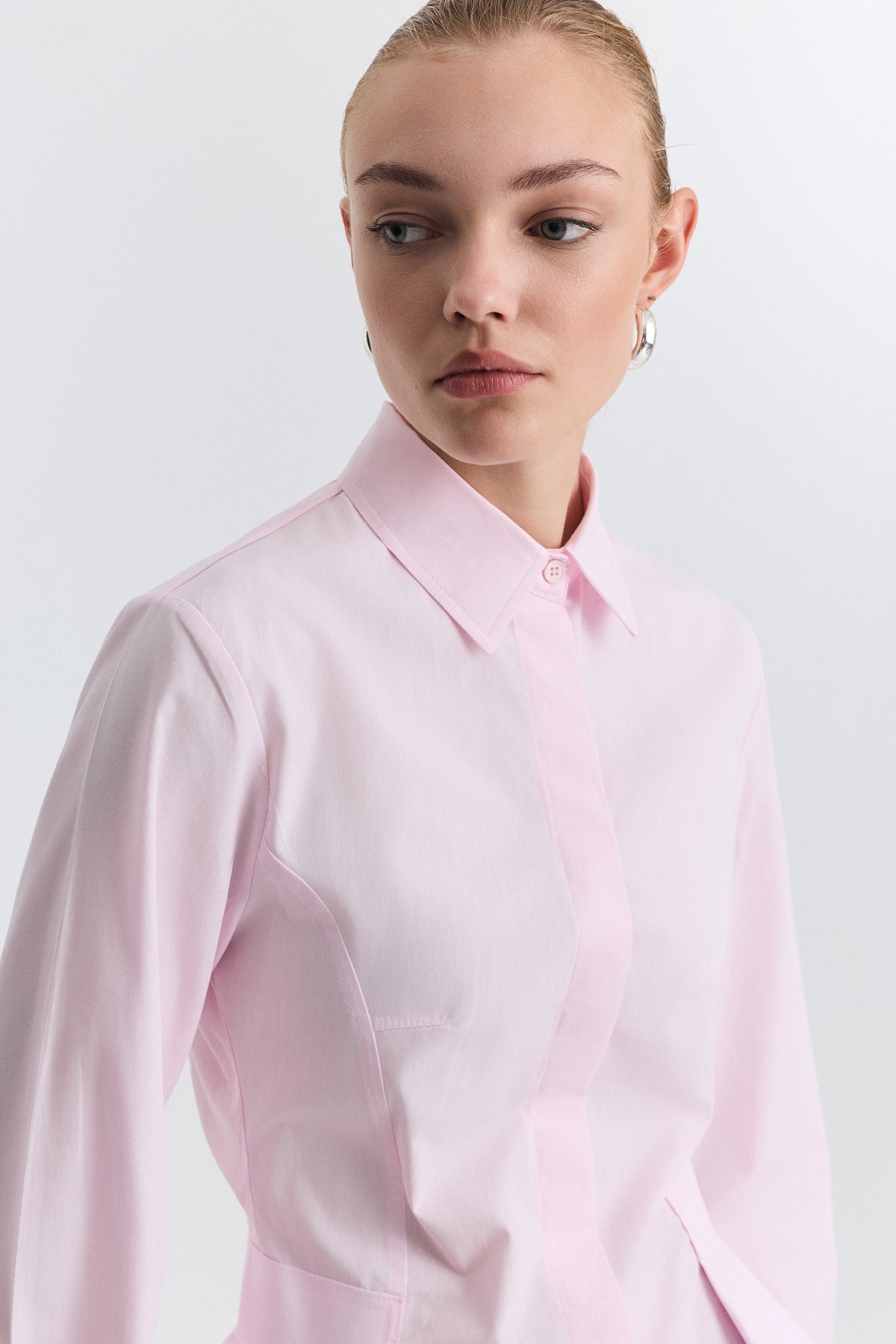 Peplum Poplin Gömlek