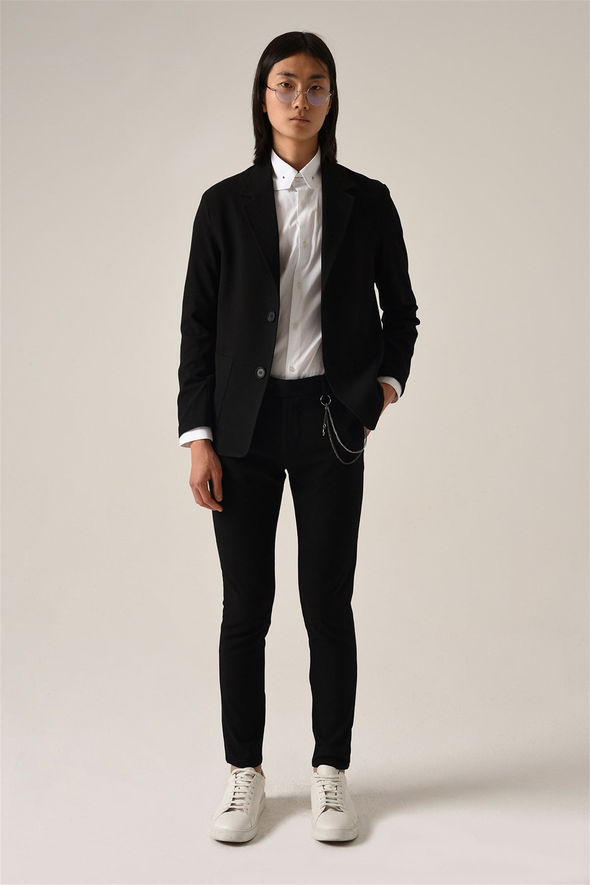 Erkek Aksesuar Detaylı Slim Fit Pantolon