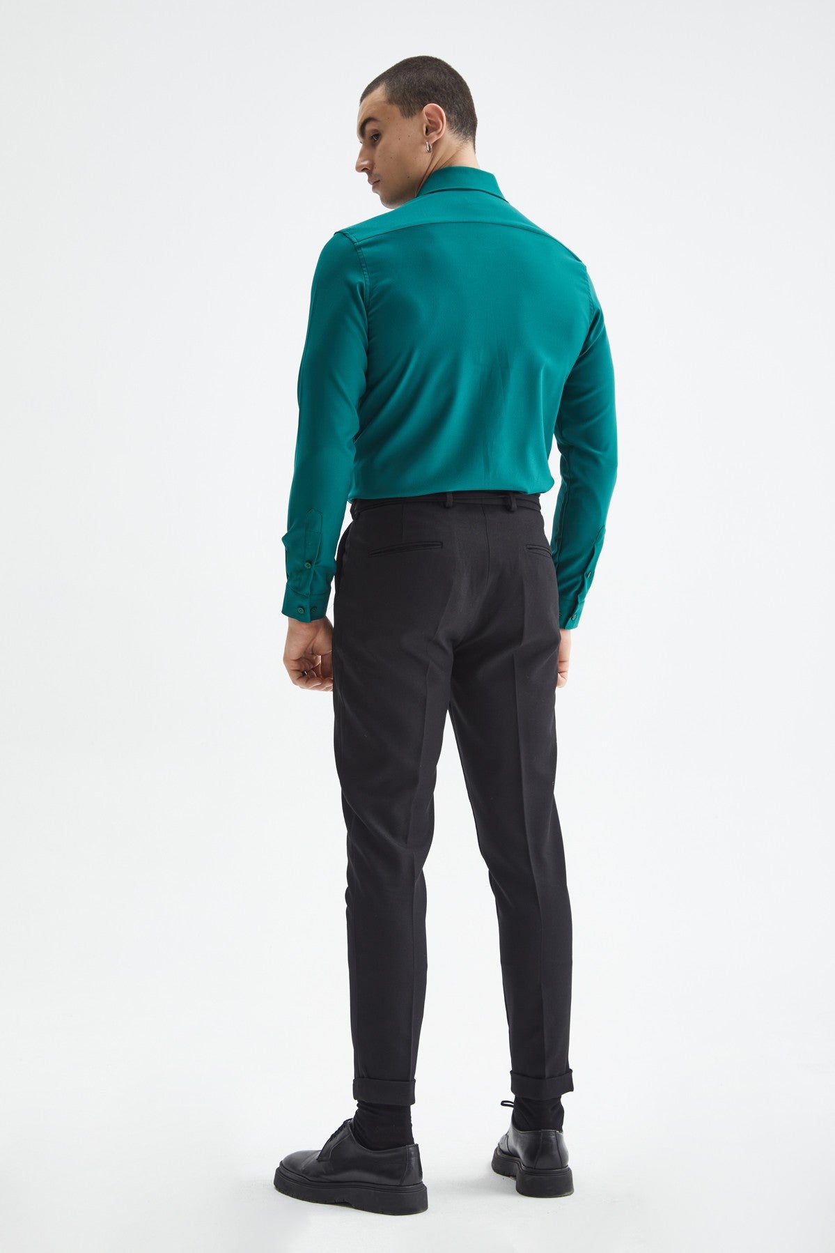 Antioch Slim Fit Erkek Uzun Kollu Geniş Yaka Gömlek