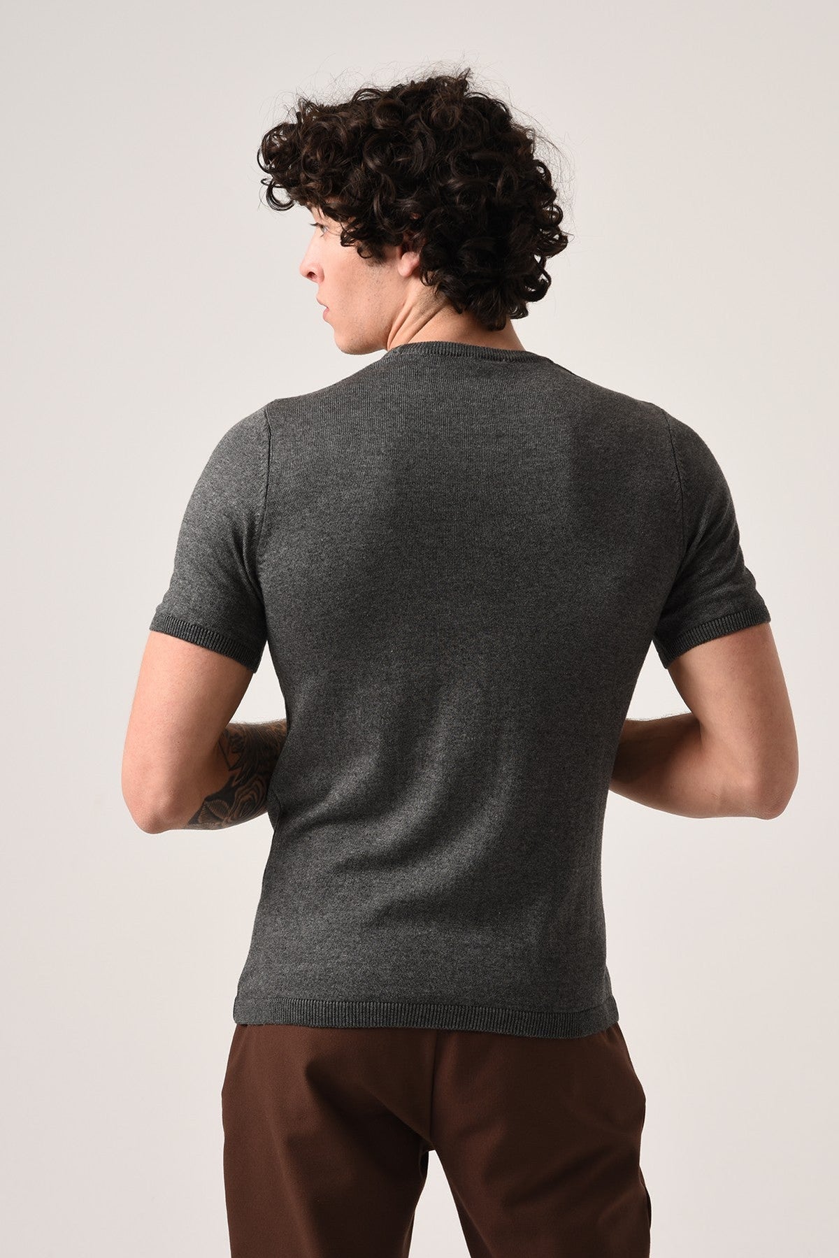 Antioch Bisiklet Yaka Triko T-Shirt