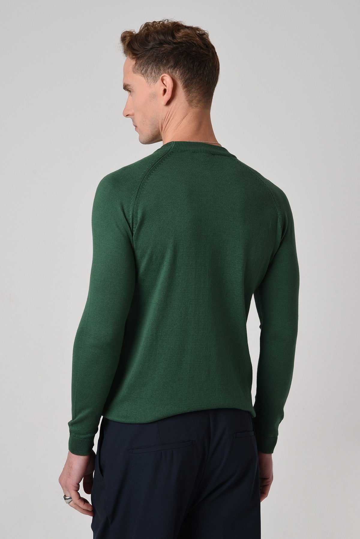 Antioch Bisiklet Yaka Slim Fit Triko Kazak