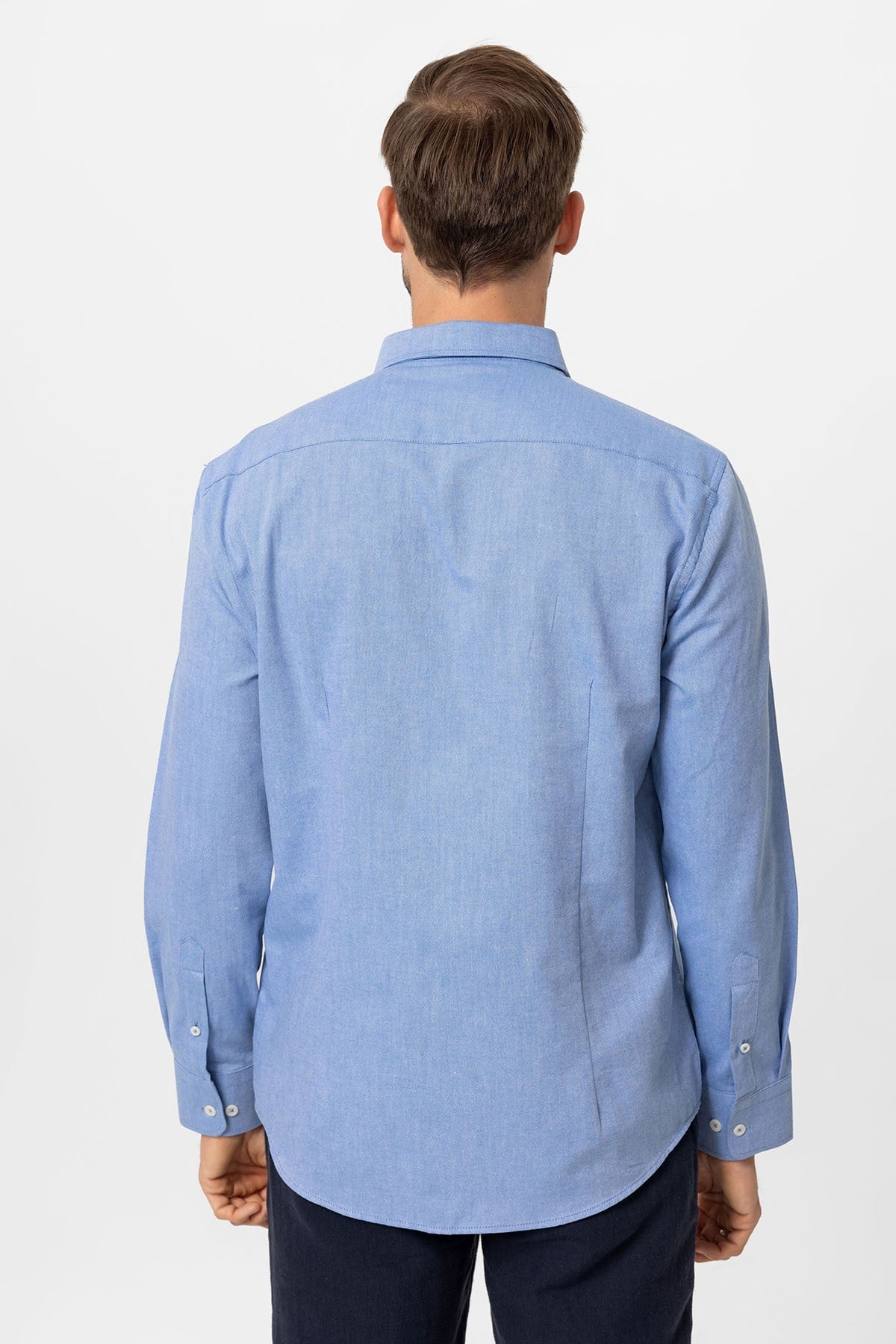 Antioch Yaka Düğmeli Slim Fit Erkek Gömlek