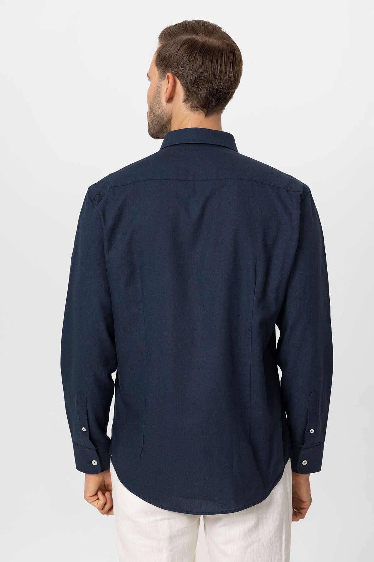 Antioch Yaka Düğmeli Slim Fit Erkek Gömlek