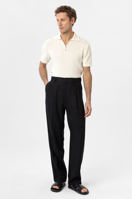Antioch Keten Karışımlı Erkek Baggy Pantolon