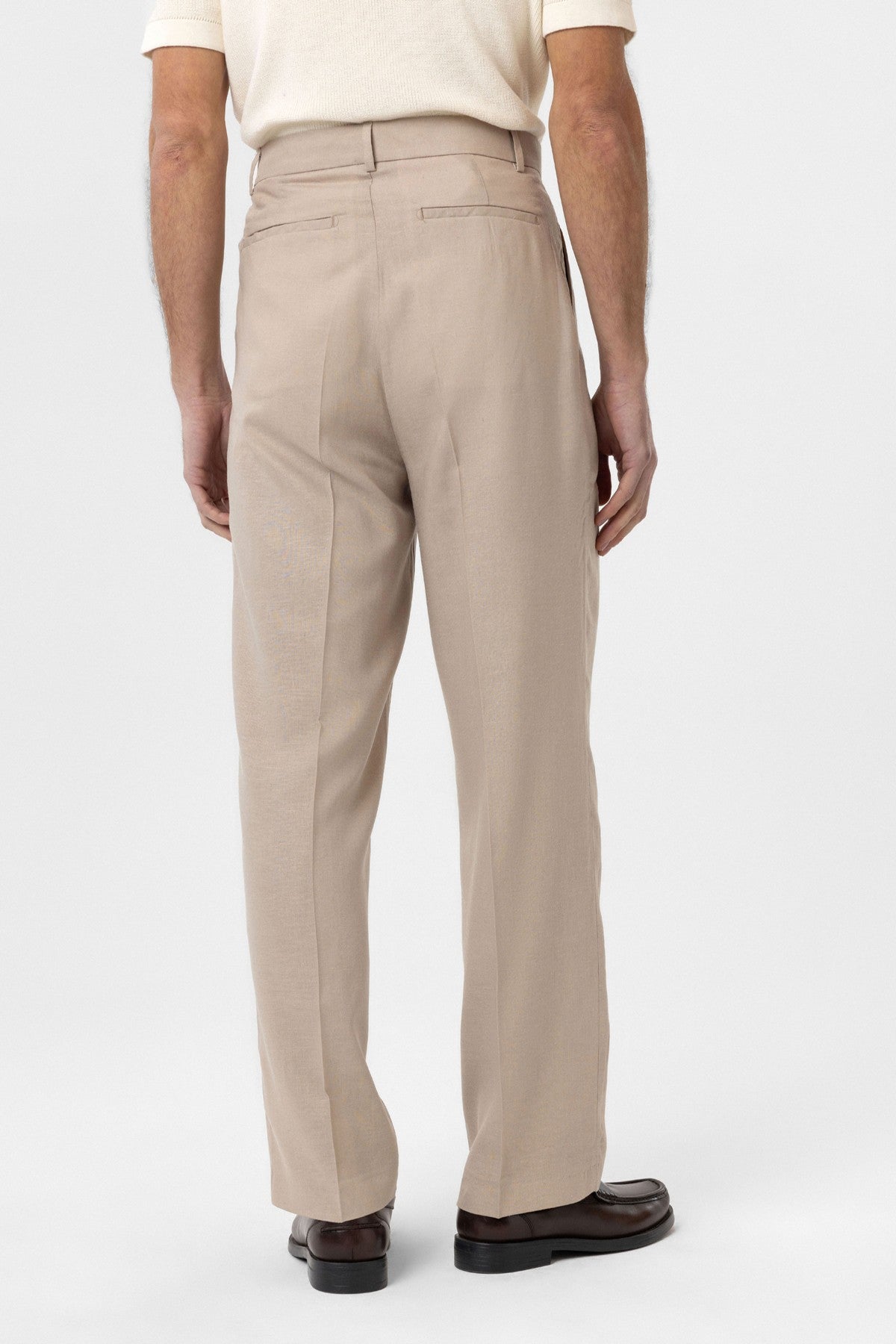 Antioch Keten Karışımlı Erkek Baggy Pantolon