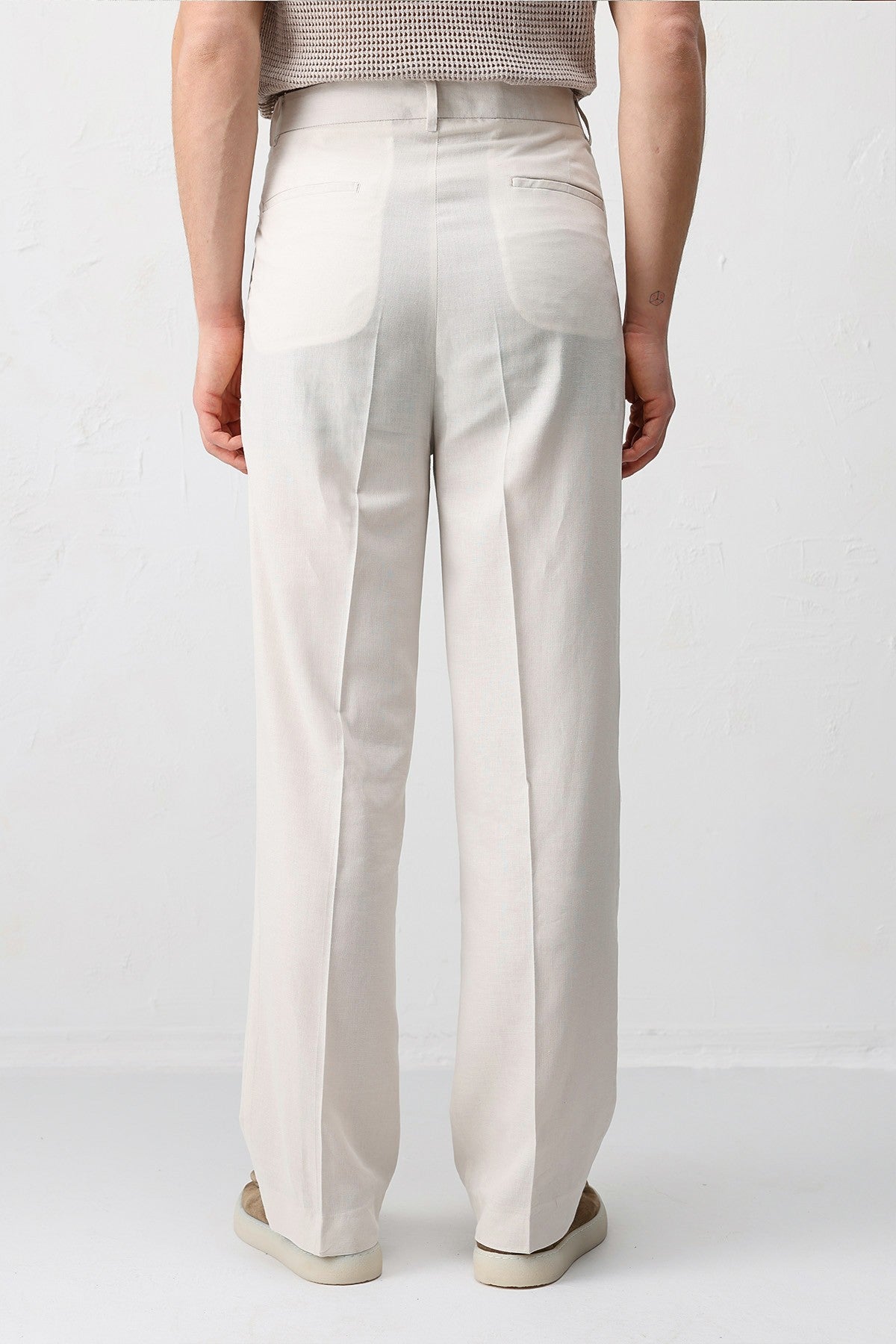 Antioch Keten Karışımlı Erkek Baggy Pantolon