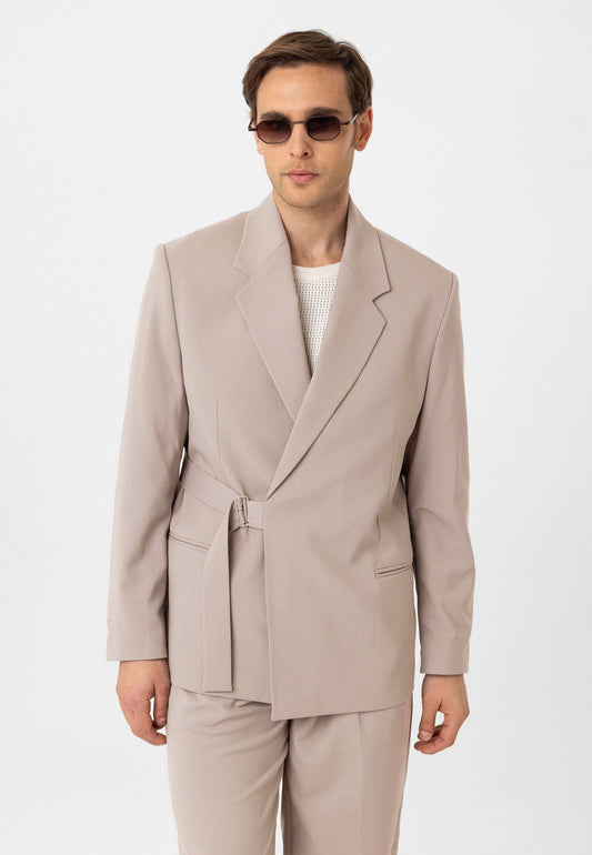 Antioch Kuşaklı Relax Fit Erkek Blazer Ceket