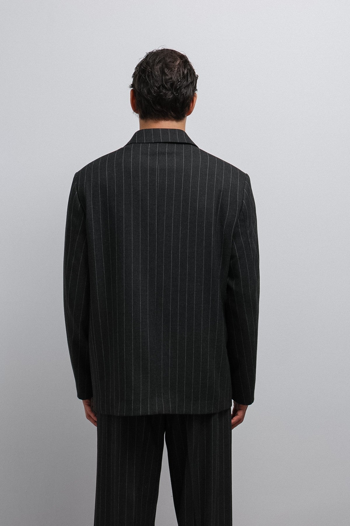 Antioch Çizgili Kruvaze Erkek Blazer Ceket