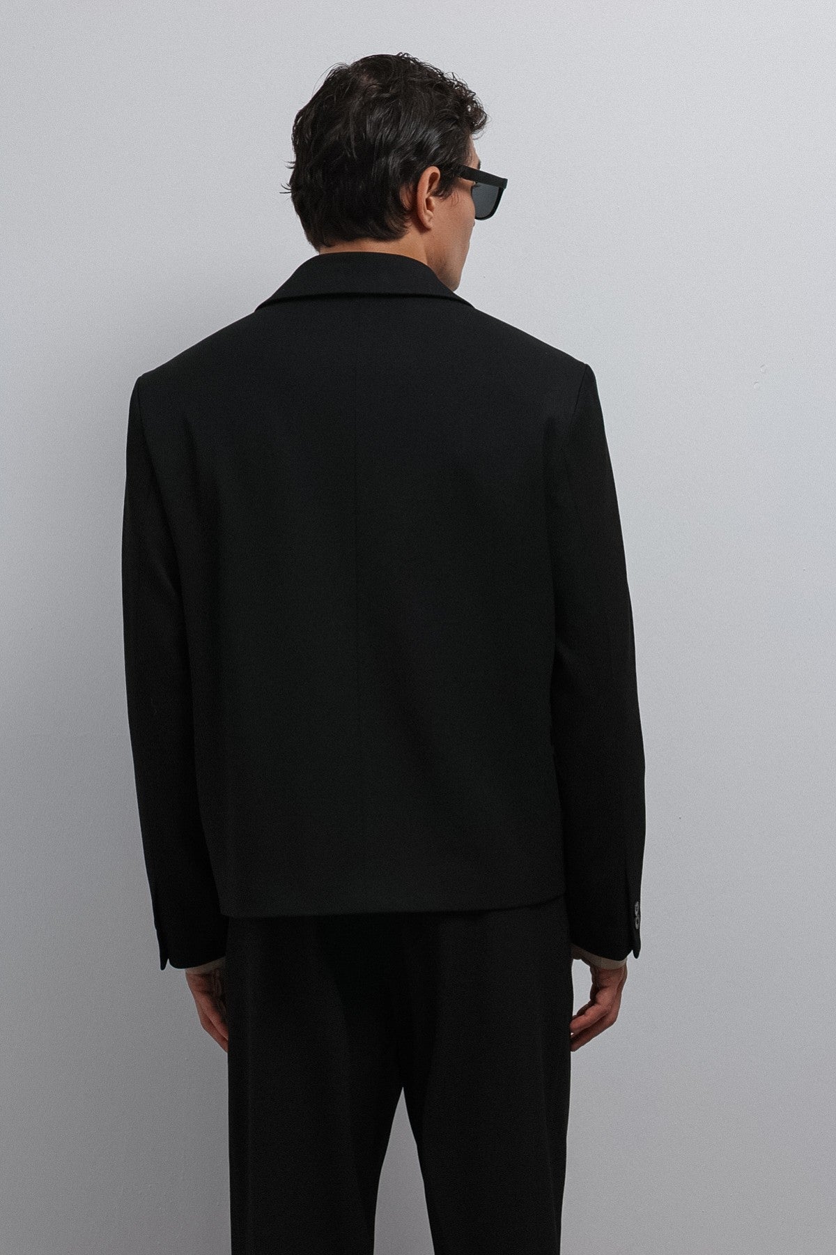 Antioch Kruvaze Relax Crop Fit Blazer Ceket