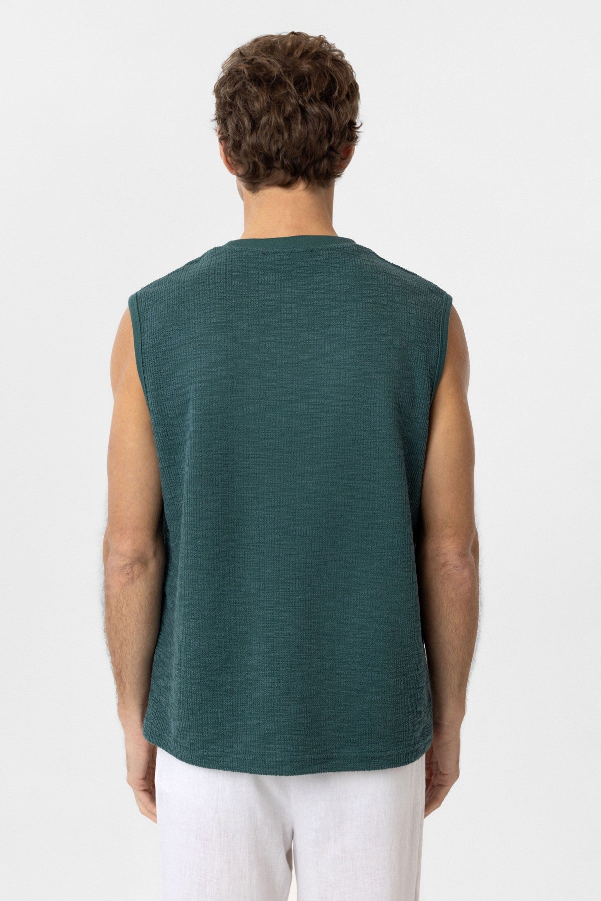 Antioch Regular Fit Dokulu Erkek Kolsuz T-Shirt