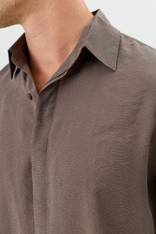 Modal Karışımlı Crop Fit Erkek Gömlek