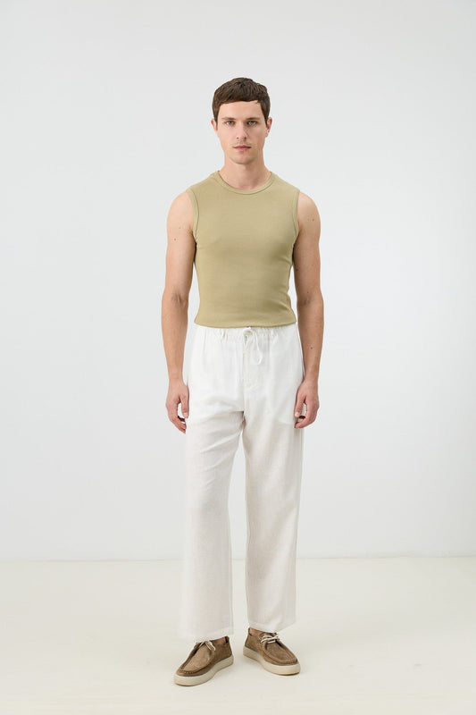 Antioch Keten Karışımlı Relaxed Erkek Pantolon