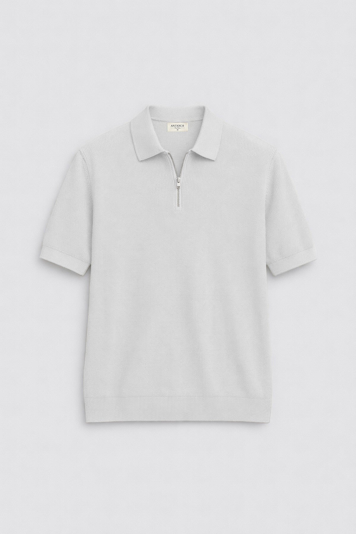 Antioch Comfort Slim Fermuarlı Erkek Triko T-Shirt