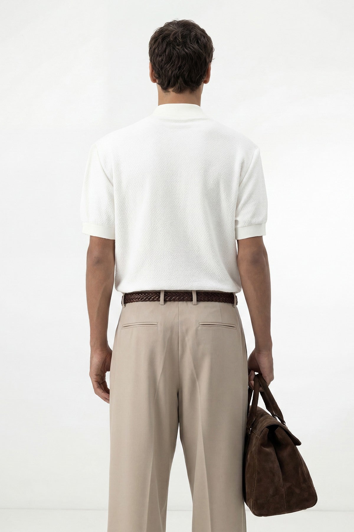Dokulu Polo Yaka Triko Erkek T-Shirt