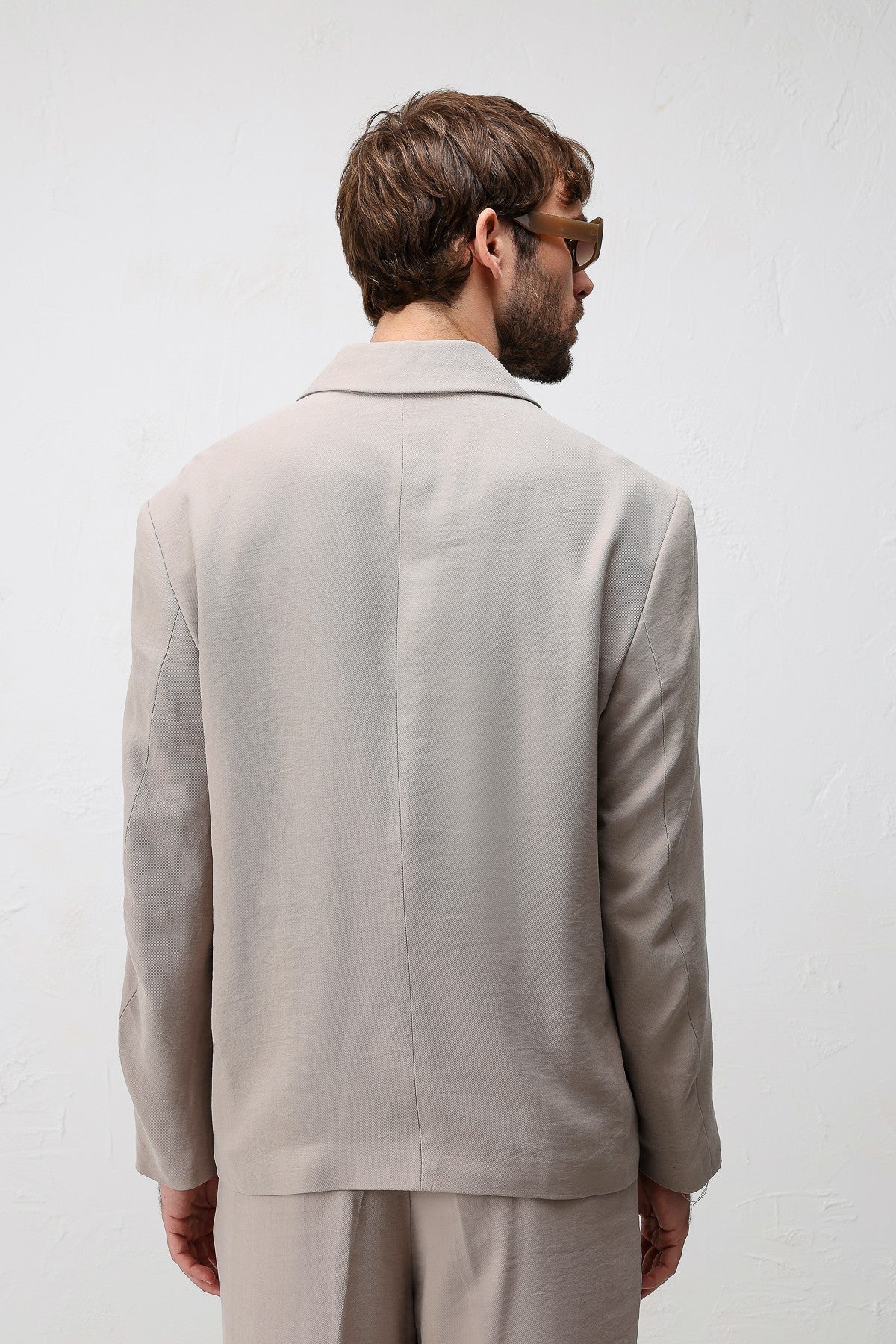 Modal Karışımlı Relaxed Fit Erkek Blazer Ceket