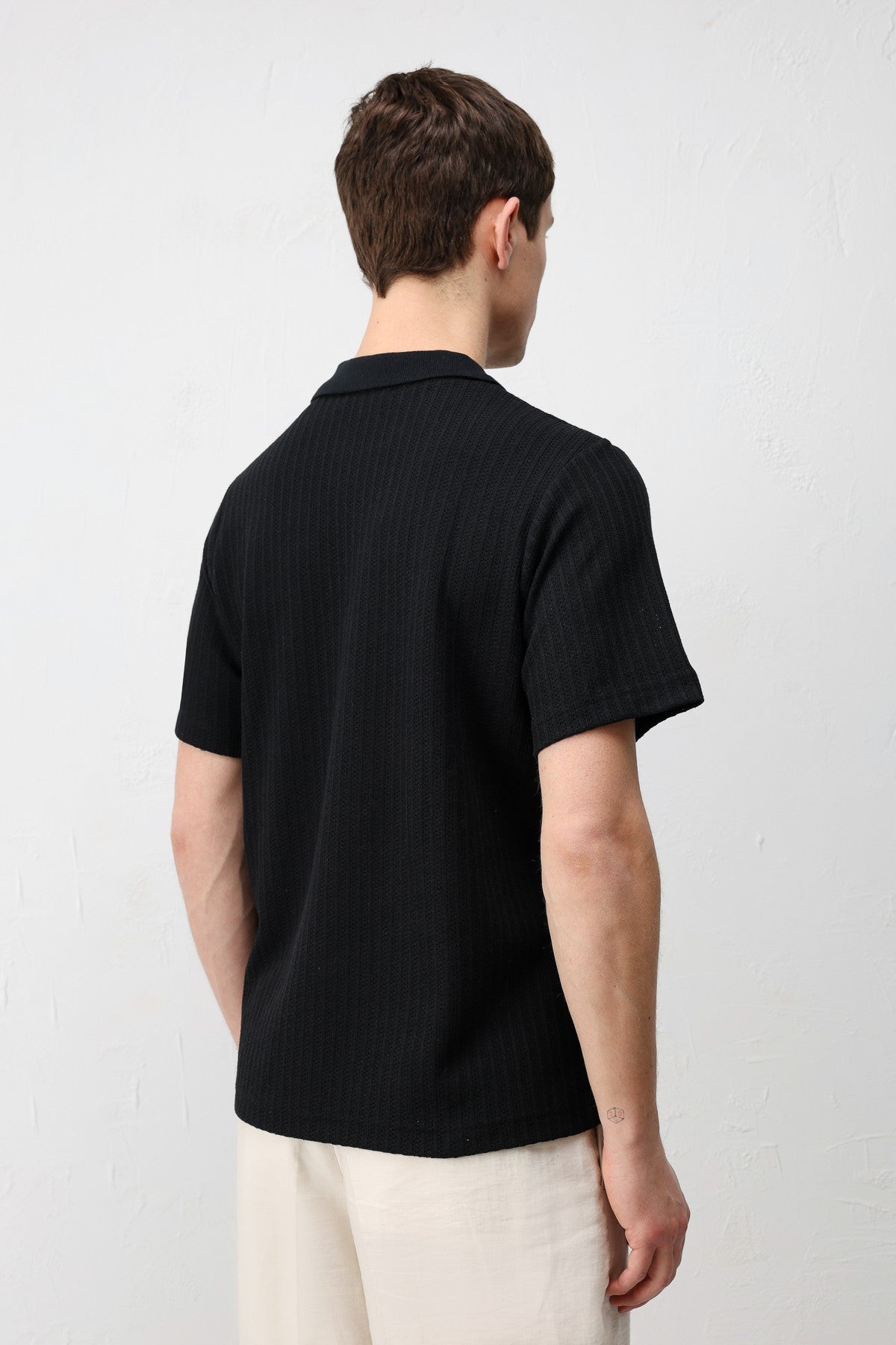 Antioch Dokulu Örme Polo Yaka Erkek T-Shirt