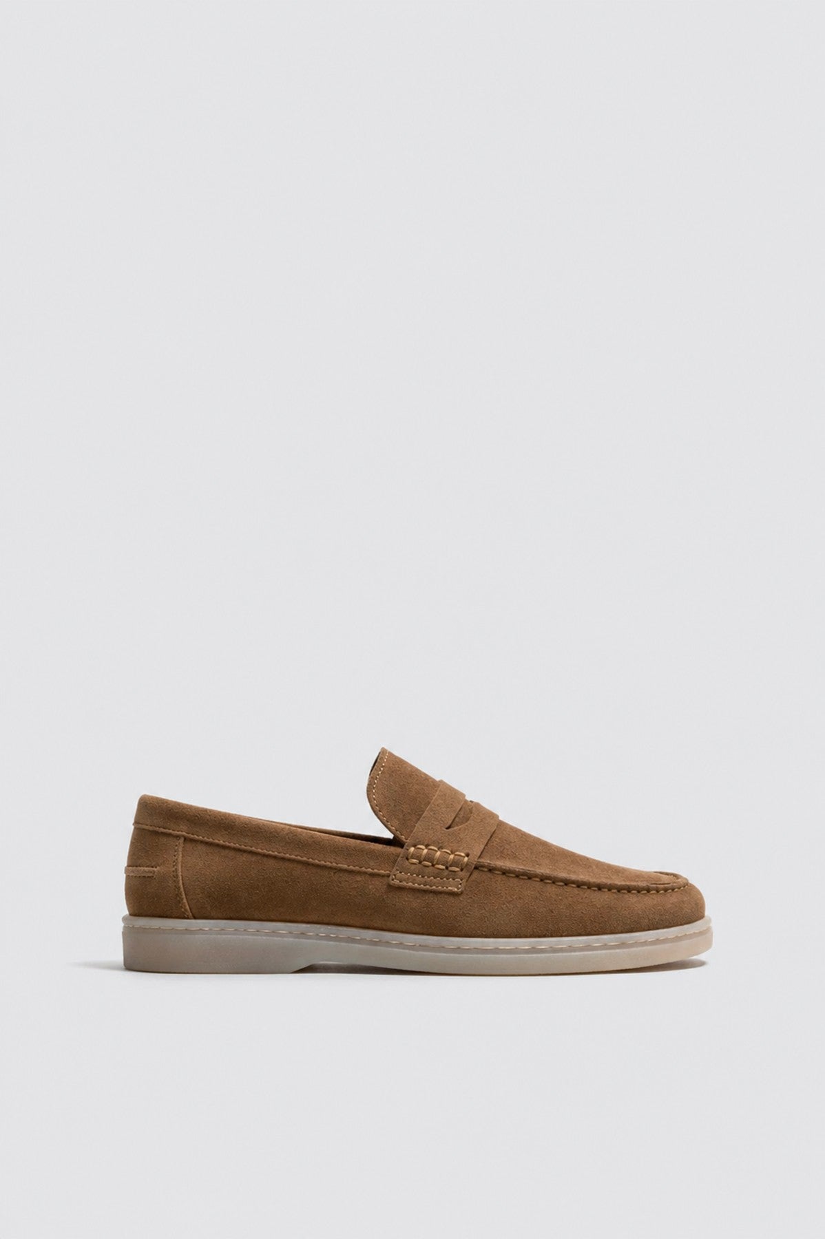 Kalın Tabanlı %100 Süet Loafer