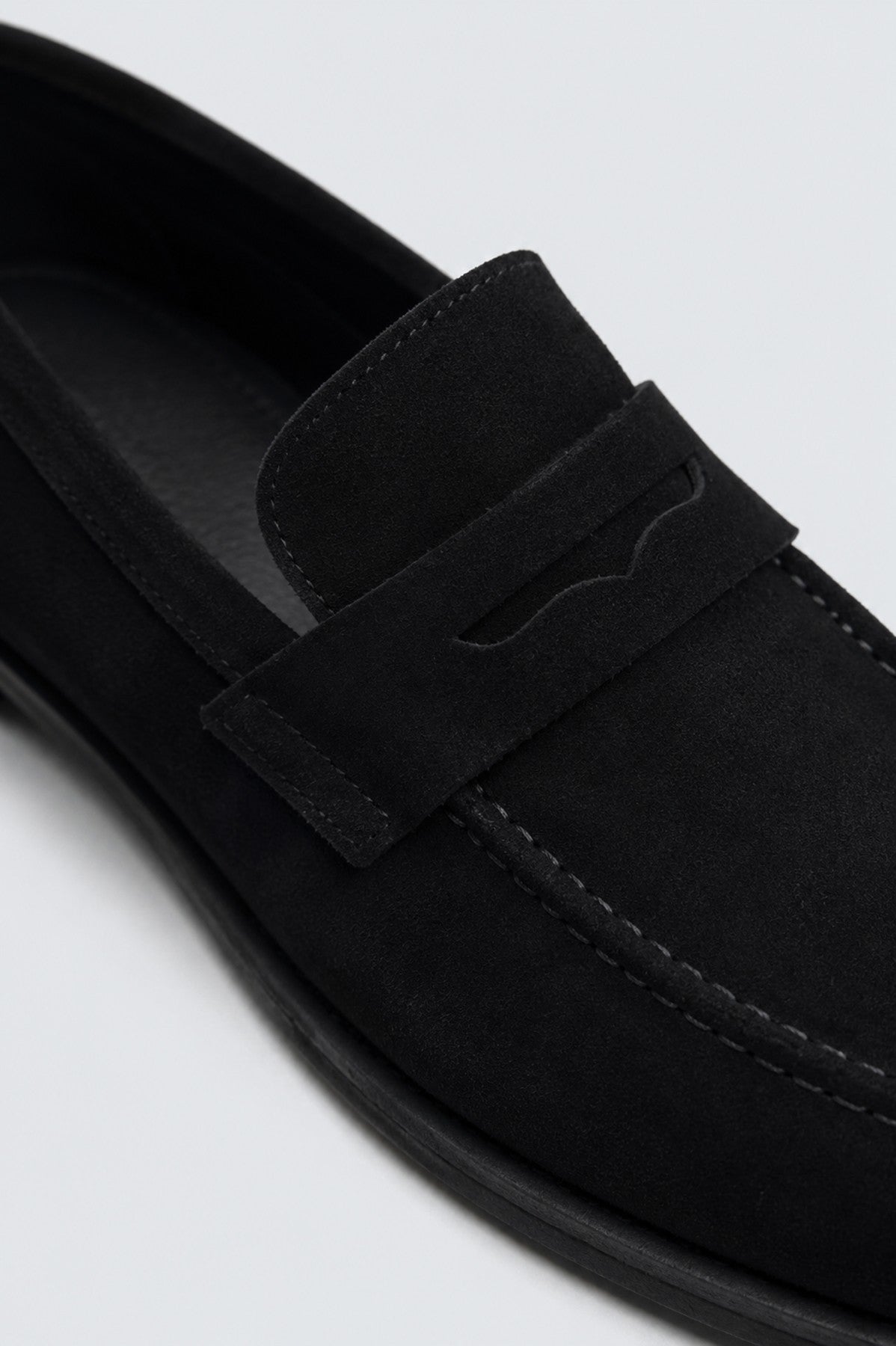 %100 Süet İnce Taban Loafer