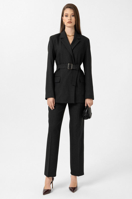 Antioch Kadın Kemerli Blazer Ceket