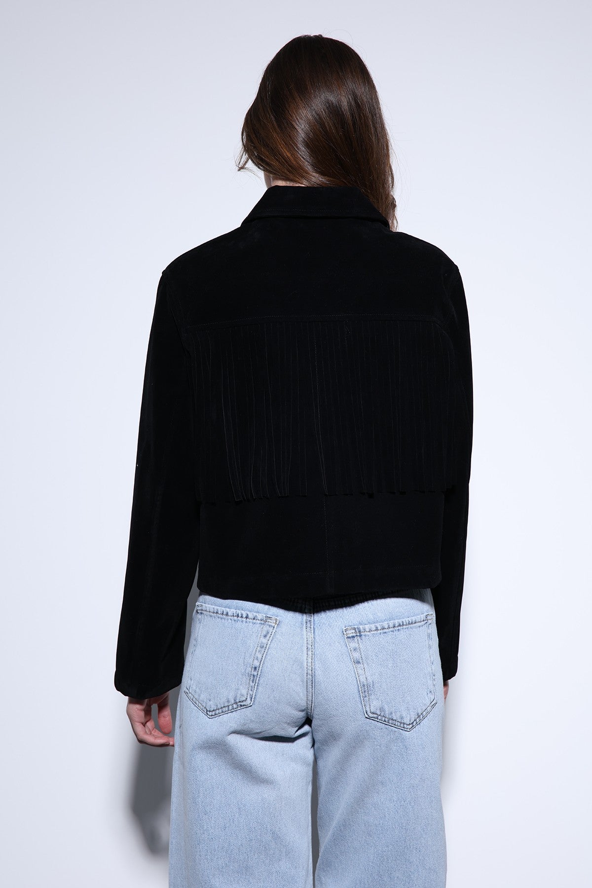 Antioch Püskül Detaylı Süet Kadın Ceket
