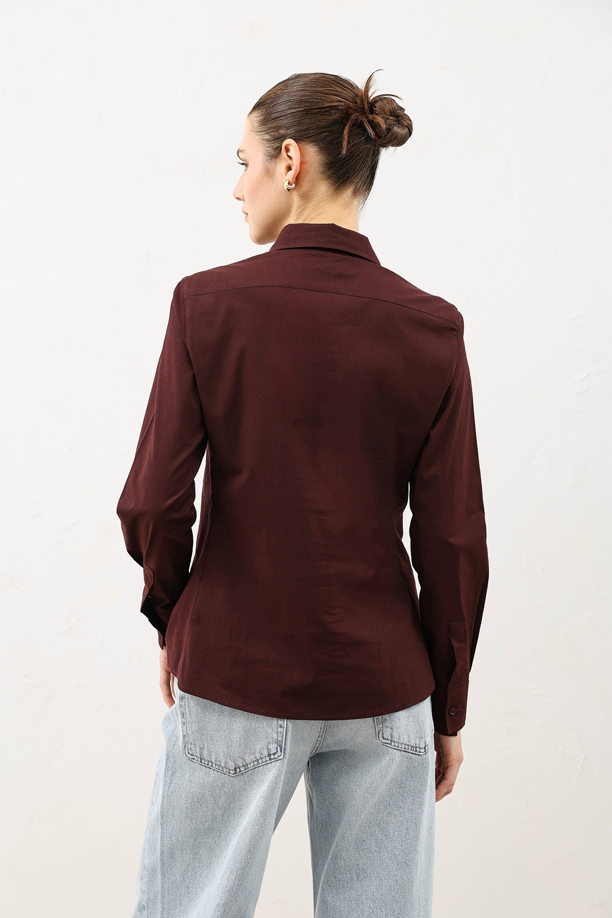 Antioch Basic Slim Fit Kadın Gömlek