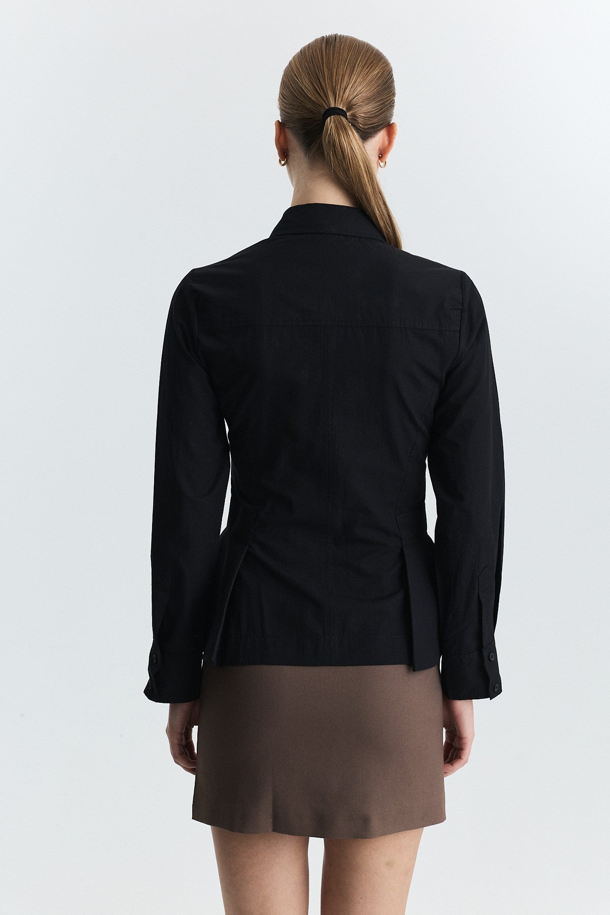 Peplum Poplin Gömlek