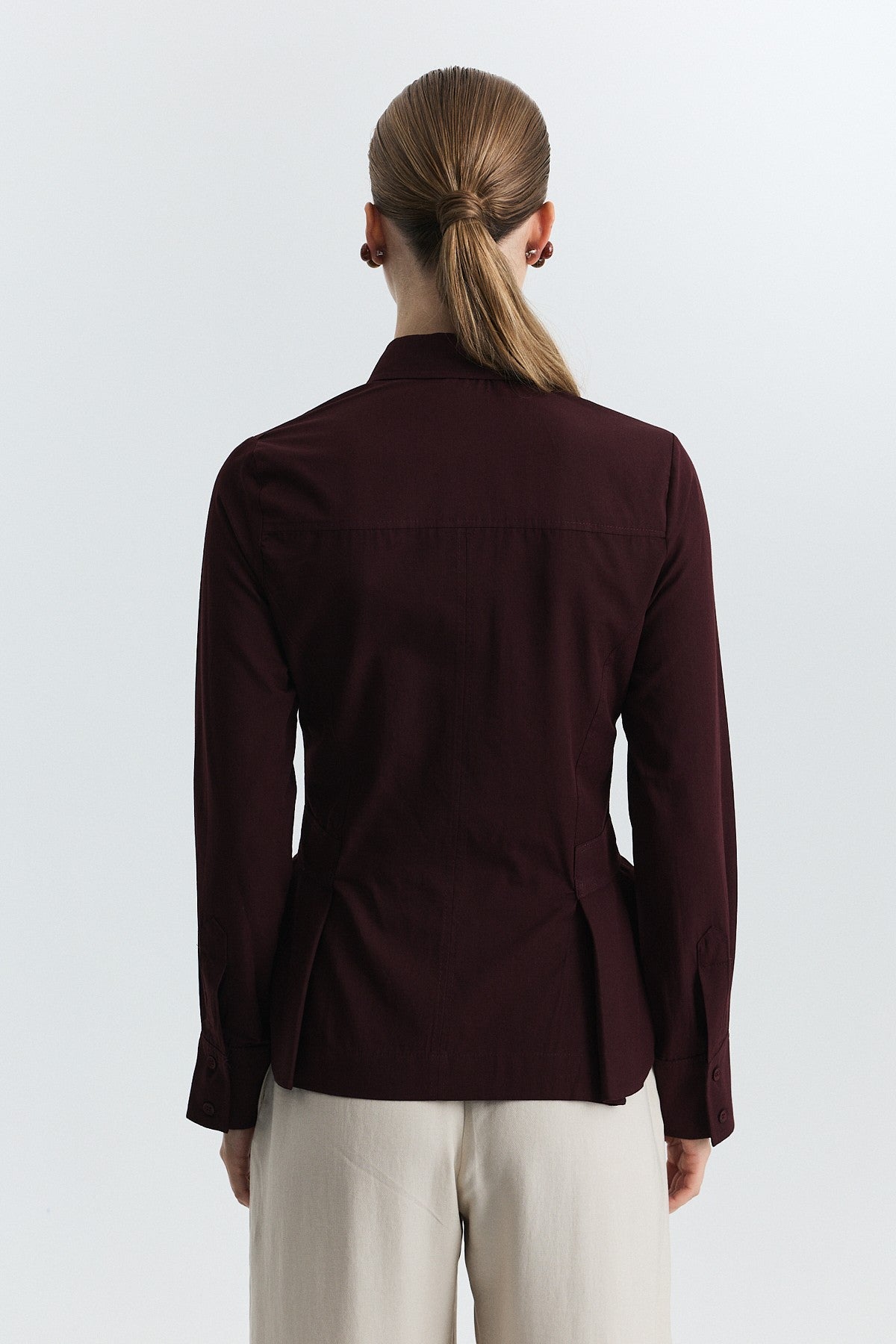 Peplum Poplin Gömlek