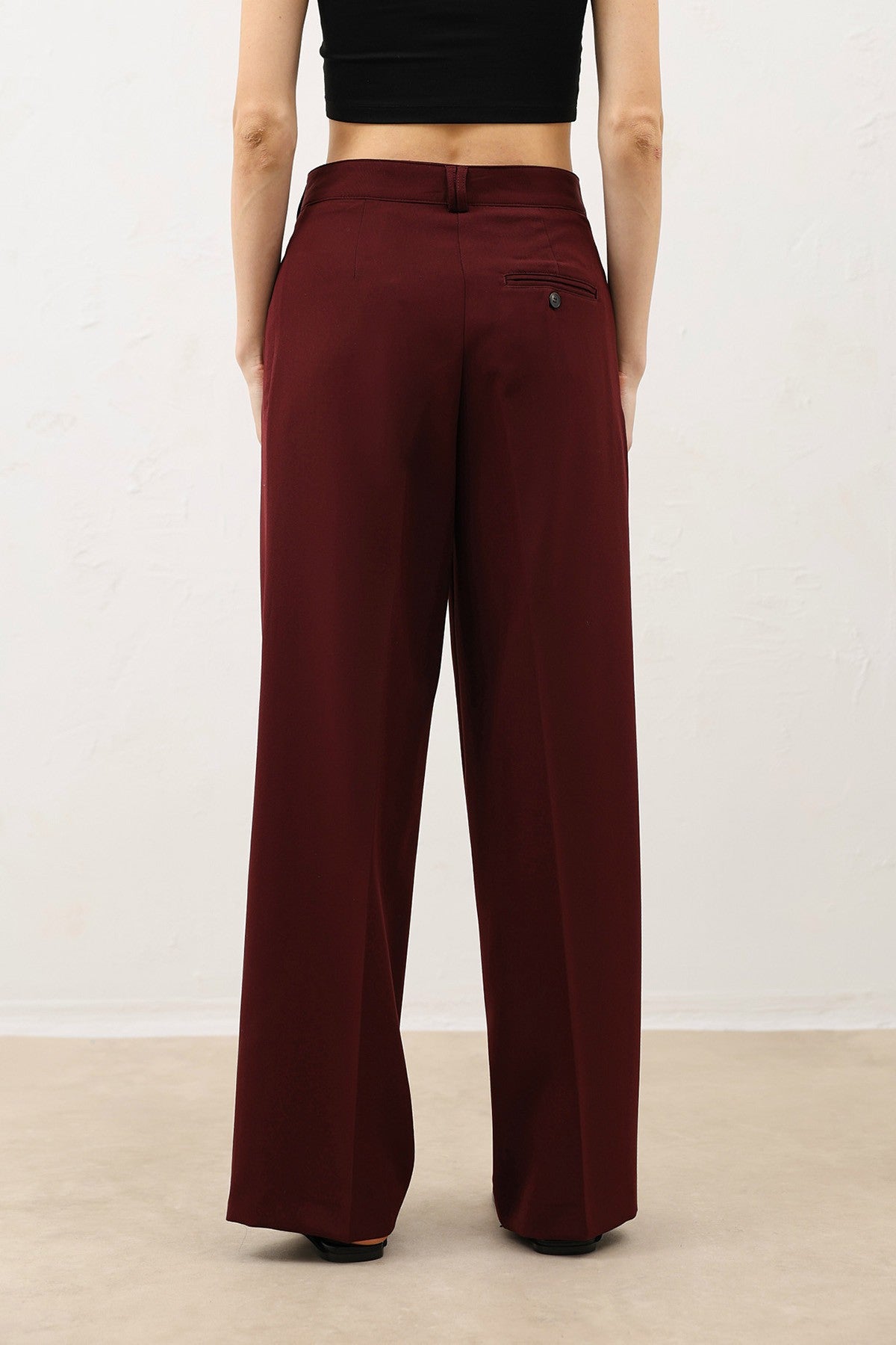 Antioch Pens Detaylı Geniş Paça Kadın Pantolon