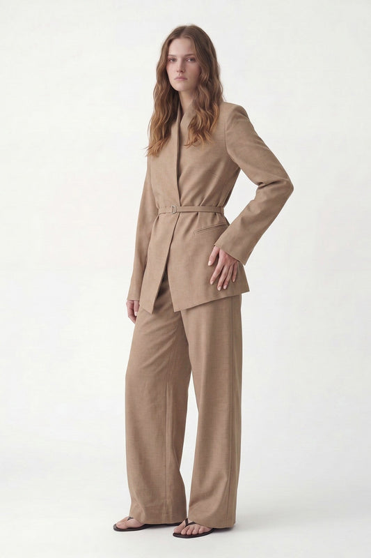 Antioch Keten Karışımlı Kadın Blazer Ceket
