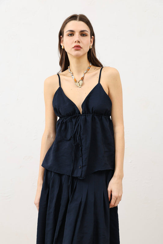 Büzgülü Kadın Top
