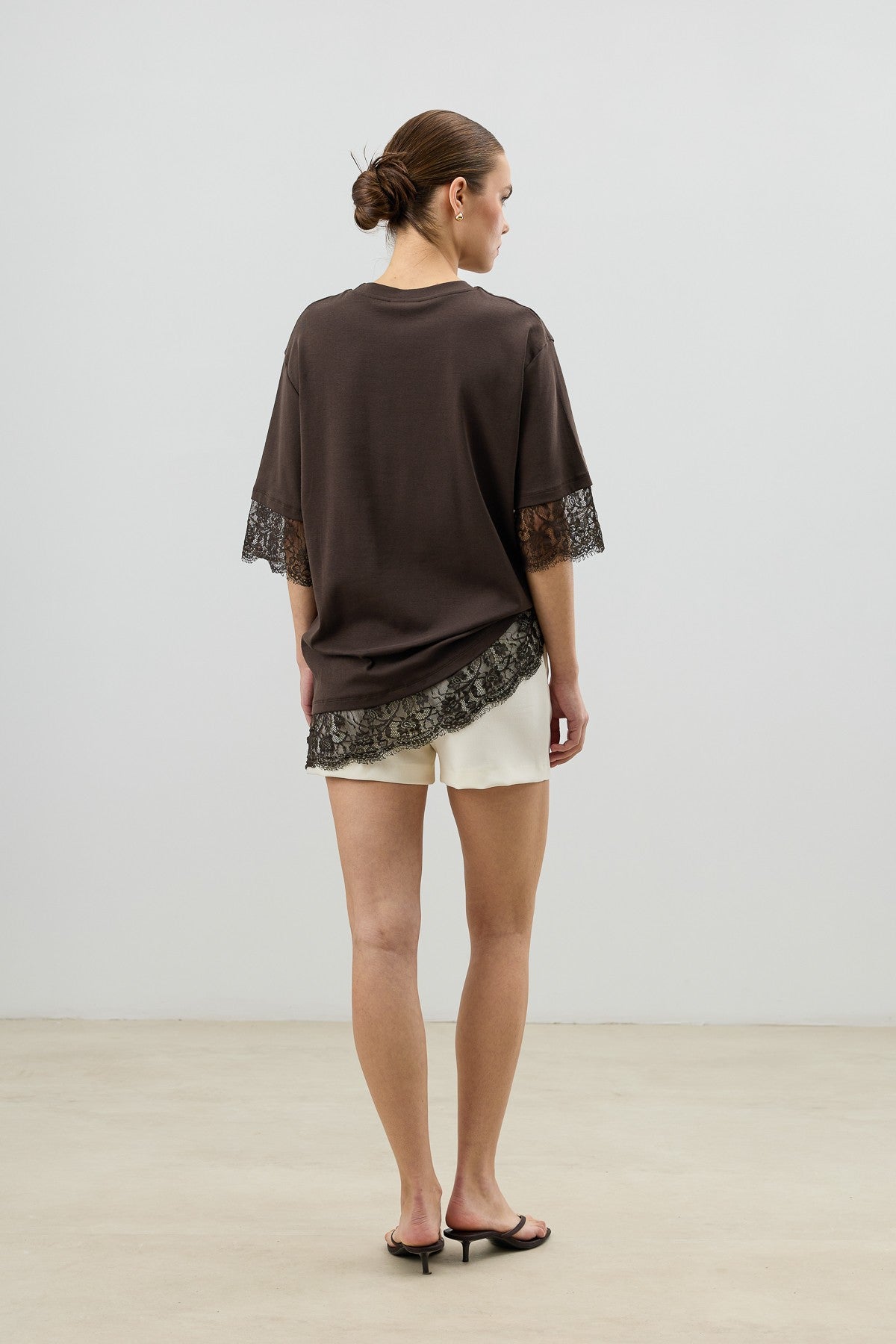 Antioch Dantel Detaylı Kadın T-Shirt