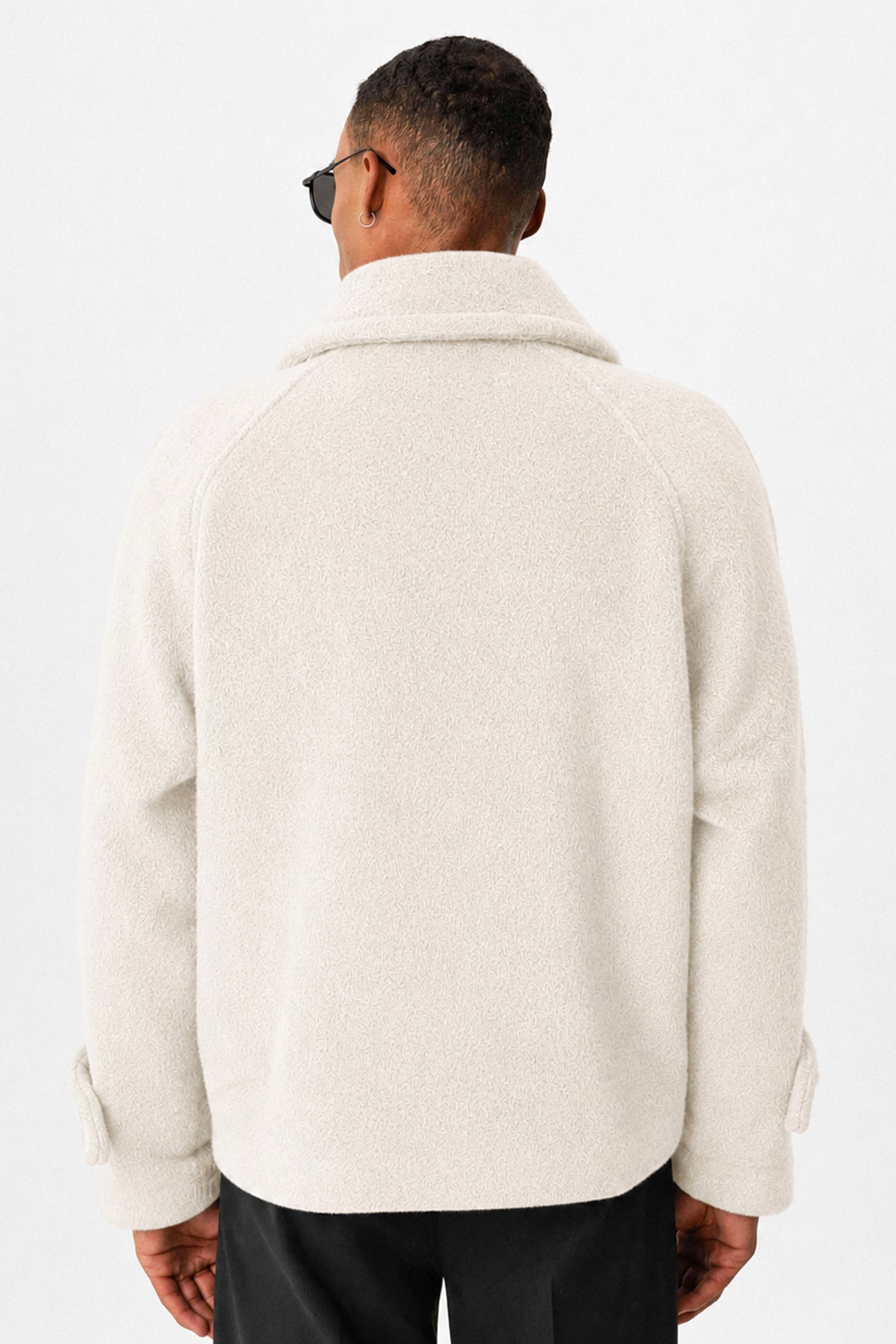 Kruvaze Crop Fit Erkek Mont