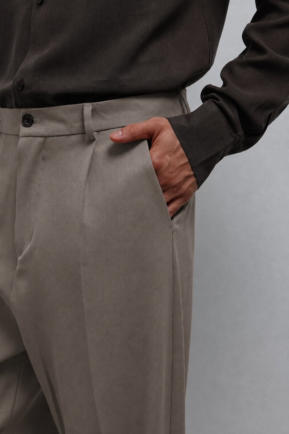 Relax Fit Pilili Erkek Pantolon