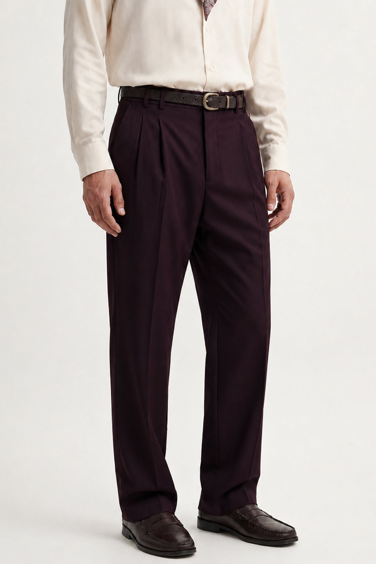 Pileli Relax Fit Erkek Pantolon