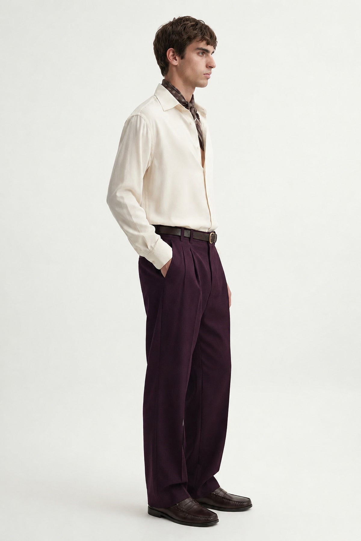 Pileli Relax Fit Erkek Pantolon