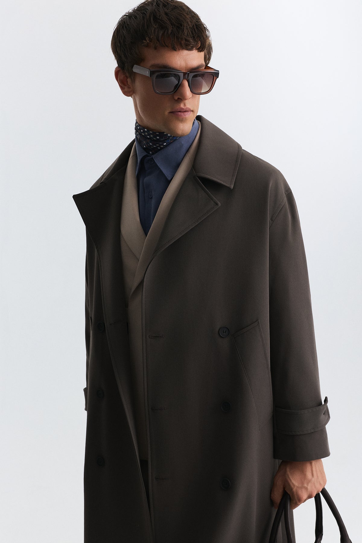 Uzun Relaxed Fit Trençkot