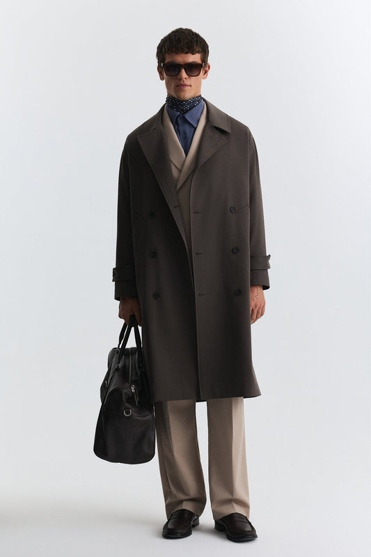 Uzun Relaxed Fit Trençkot
