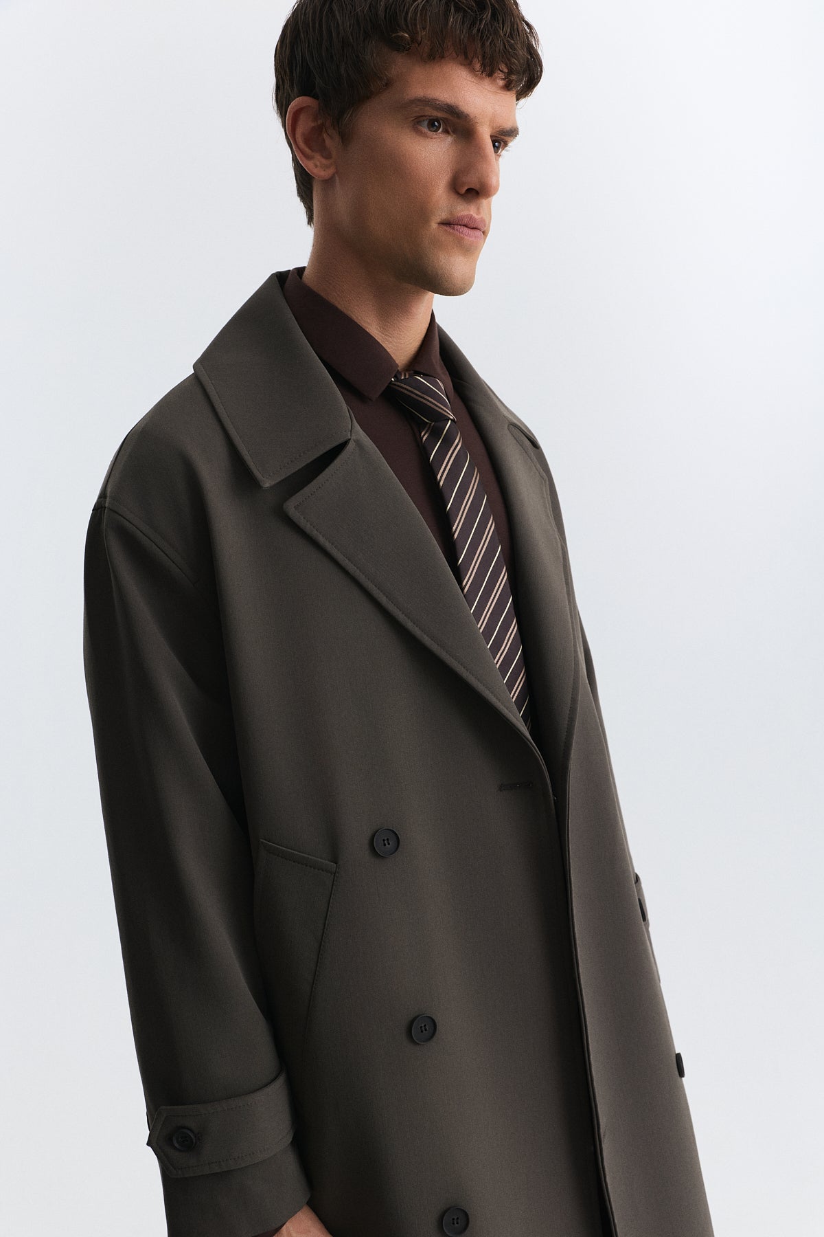 Uzun Relaxed Fit Trençkot
