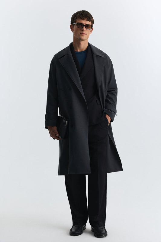 Uzun Relaxed Fit Trençkot