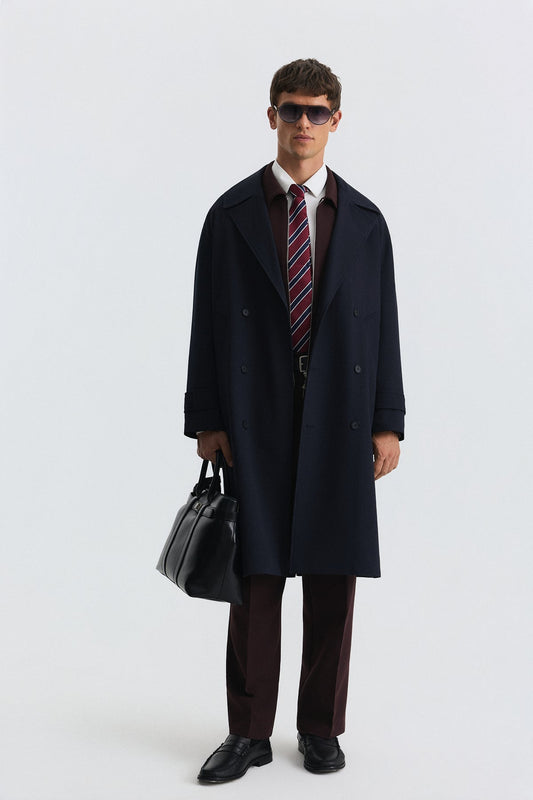 Uzun Relaxed Fit Trençkot