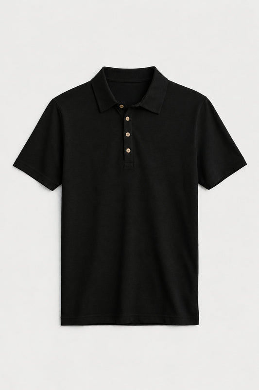 Düğmeli Polo Yaka Erkek T-Shirt
