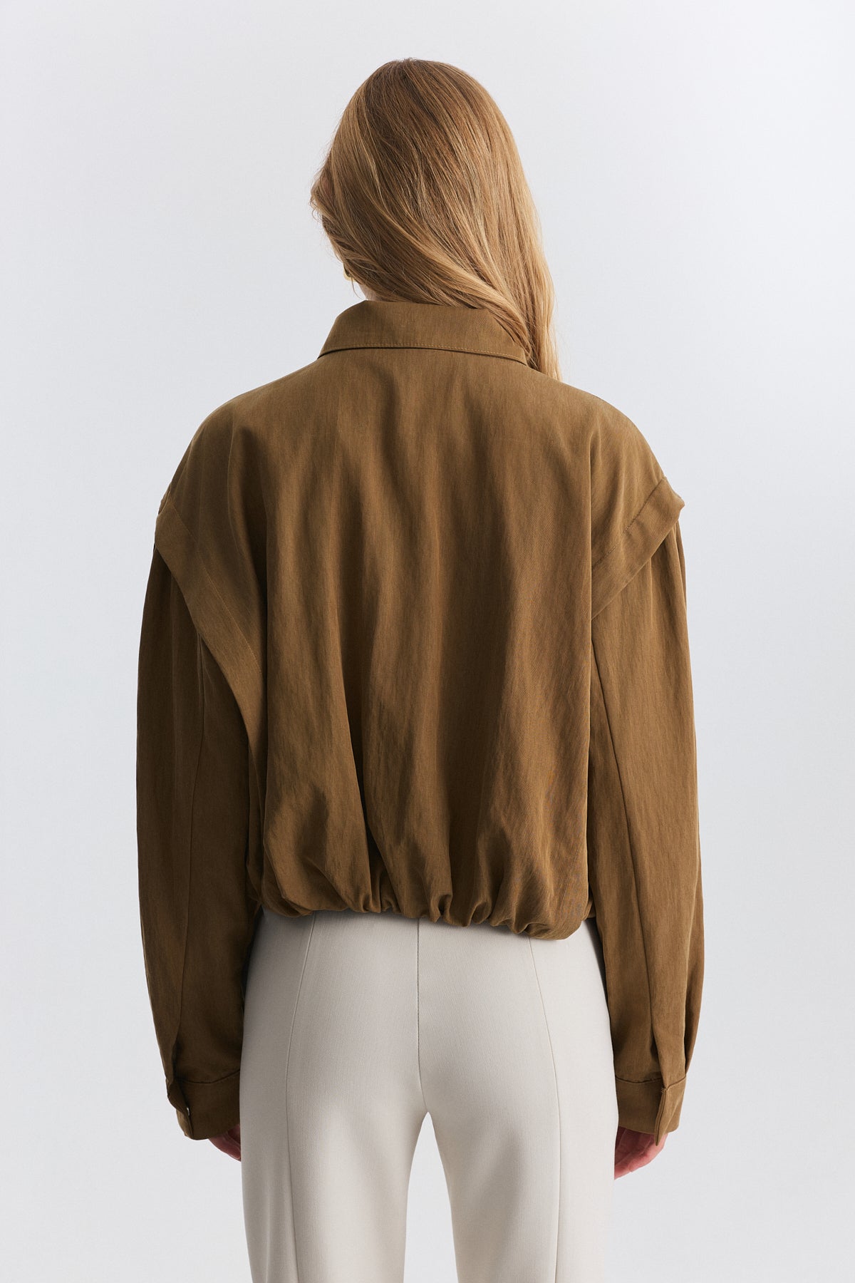 Dik Yaka Bomber Ceket