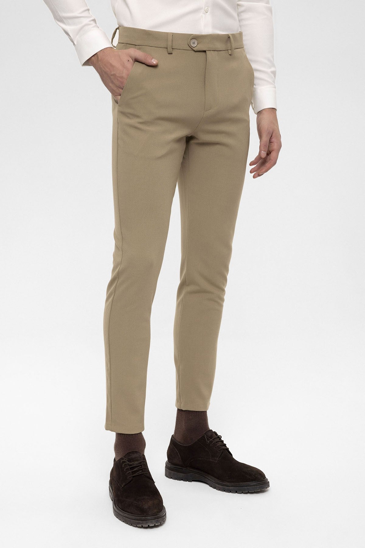 Erkek Aksesuar Detaylı Slim Fit Pantolon