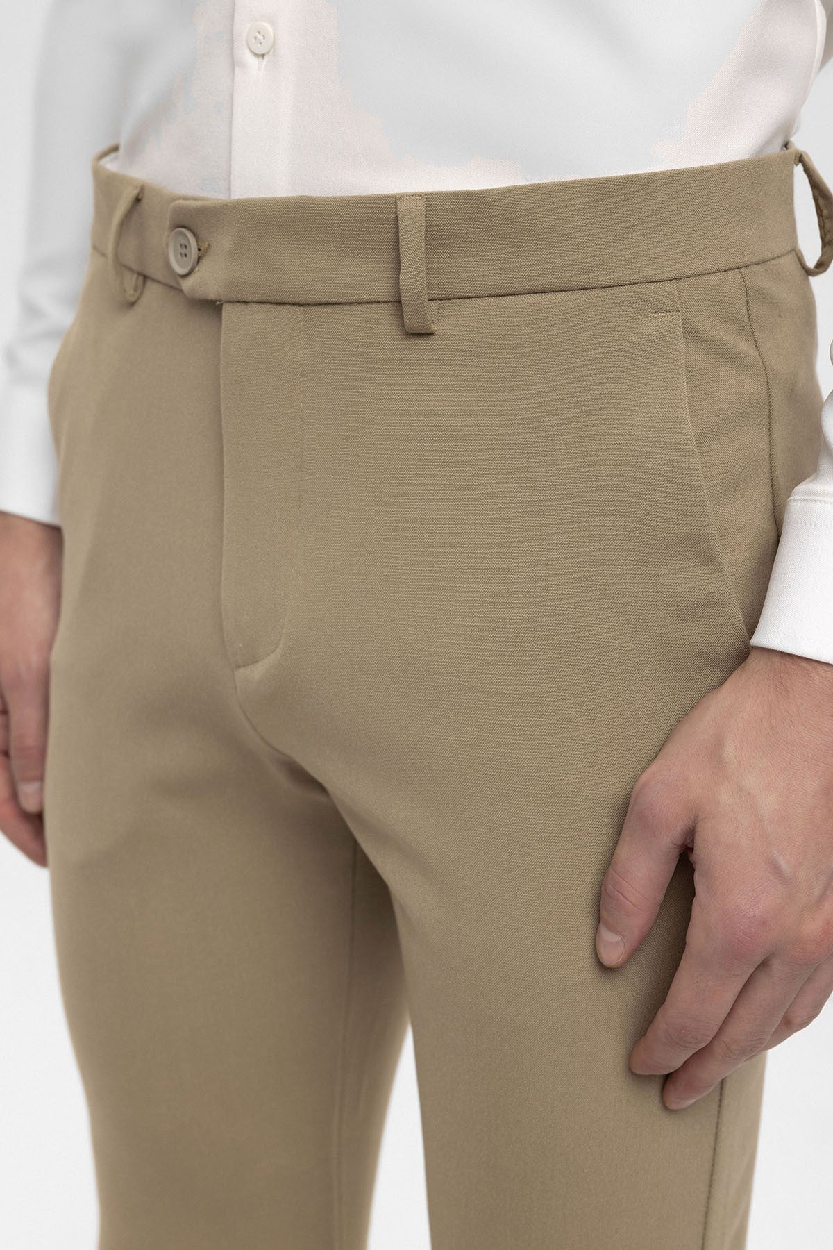 Erkek Aksesuar Detaylı Slim Fit Pantolon