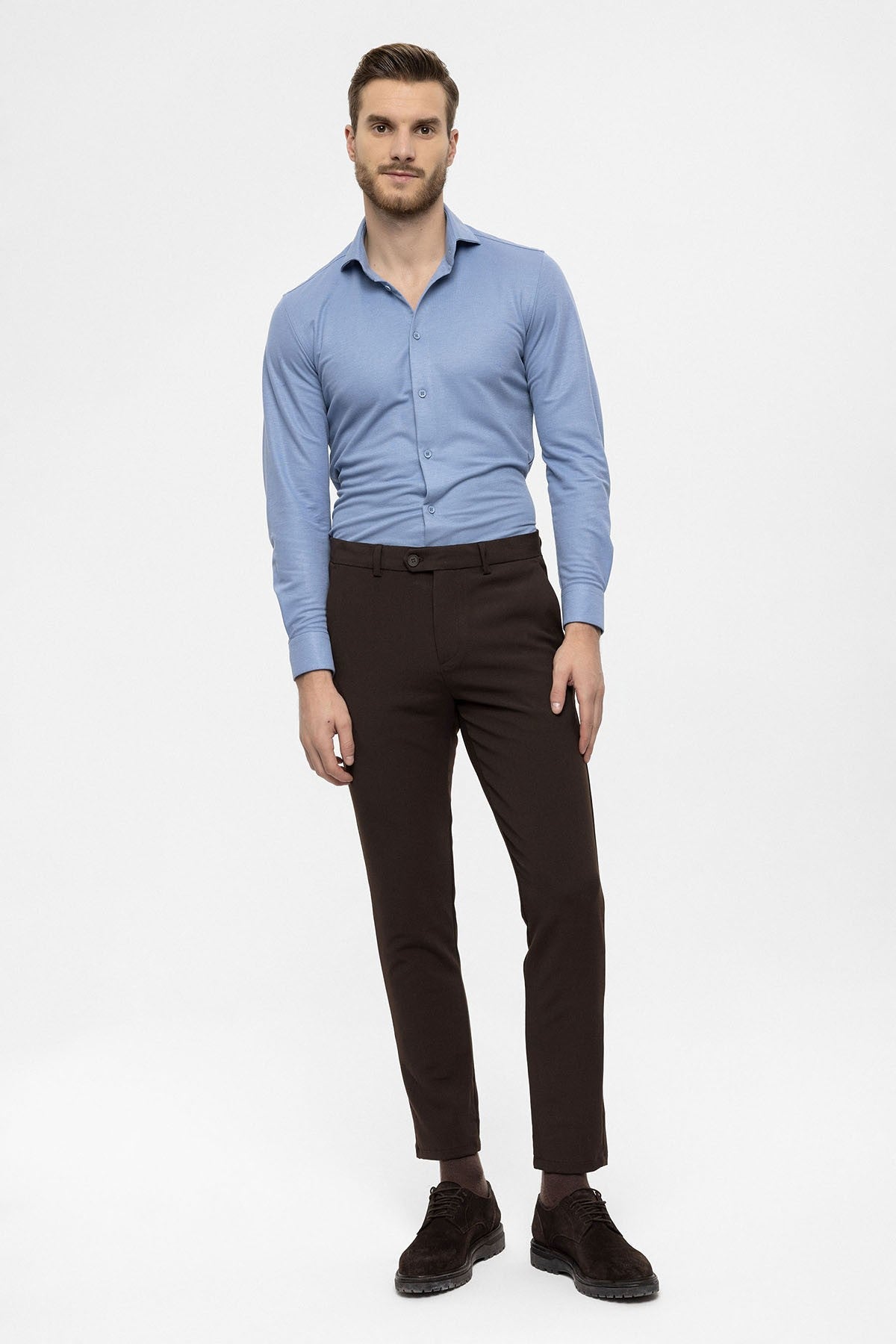 Erkek Aksesuar Detaylı Slim Fit Pantolon