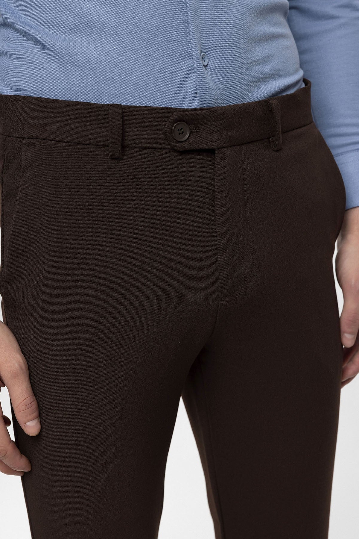 Erkek Aksesuar Detaylı Slim Fit Pantolon