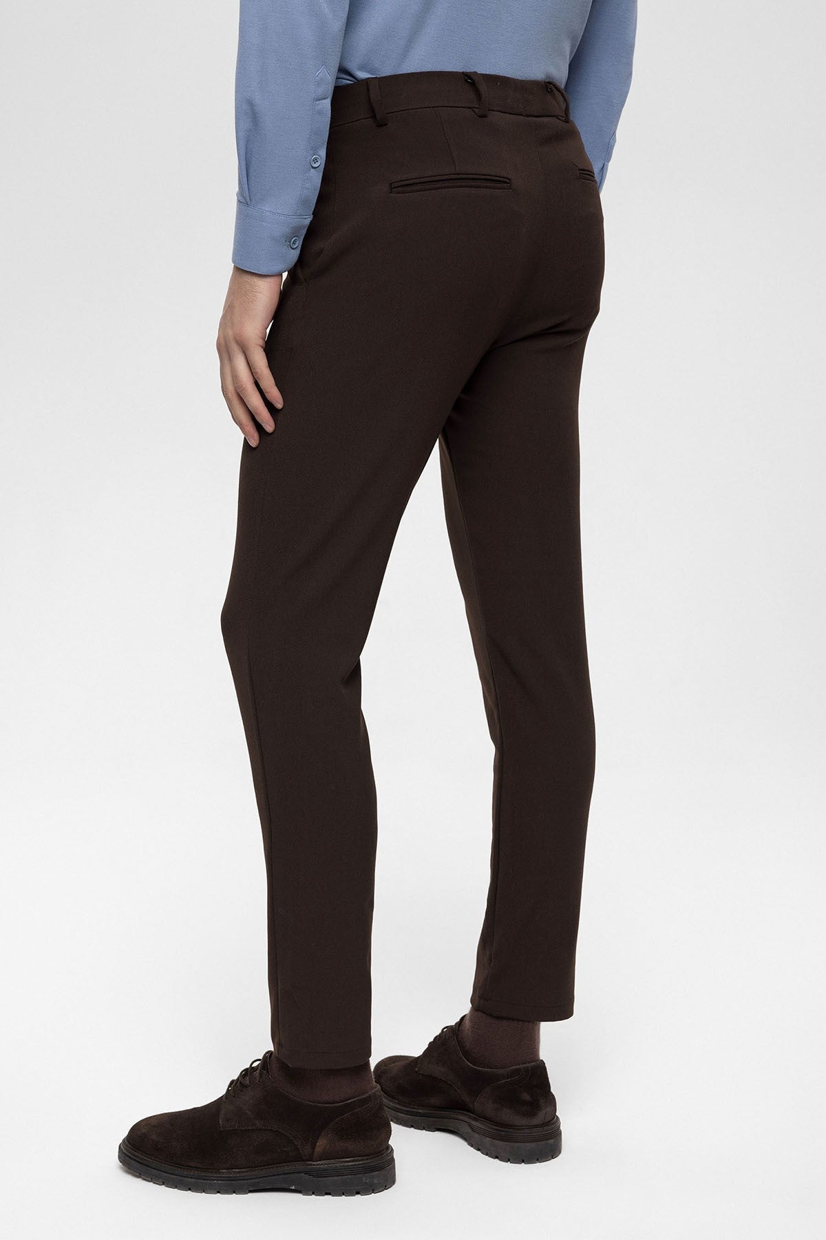 Erkek Aksesuar Detaylı Slim Fit Pantolon