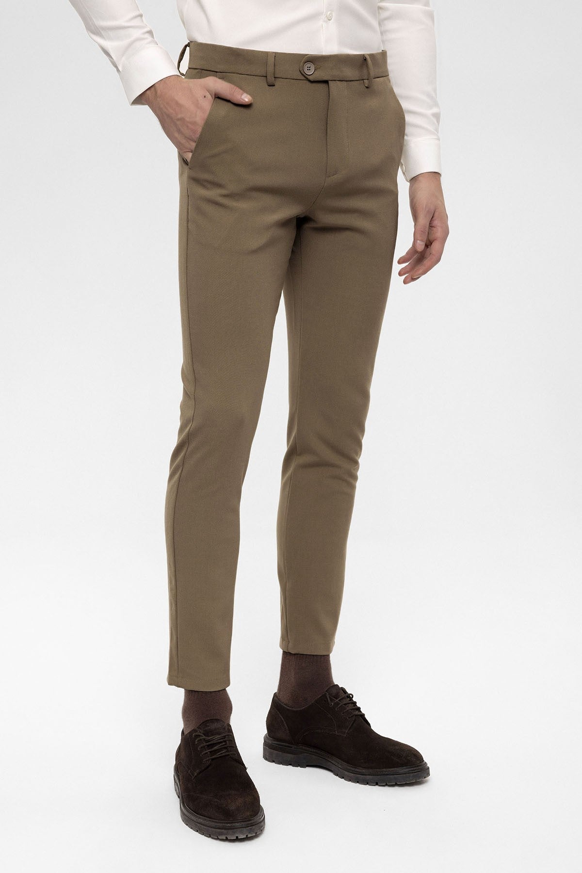 Erkek Aksesuar Detaylı Slim Fit Pantolon